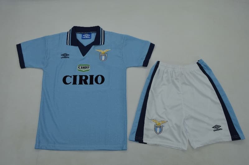 Kids Lazio 1996/97 Home Soccer Jersey And Shorts