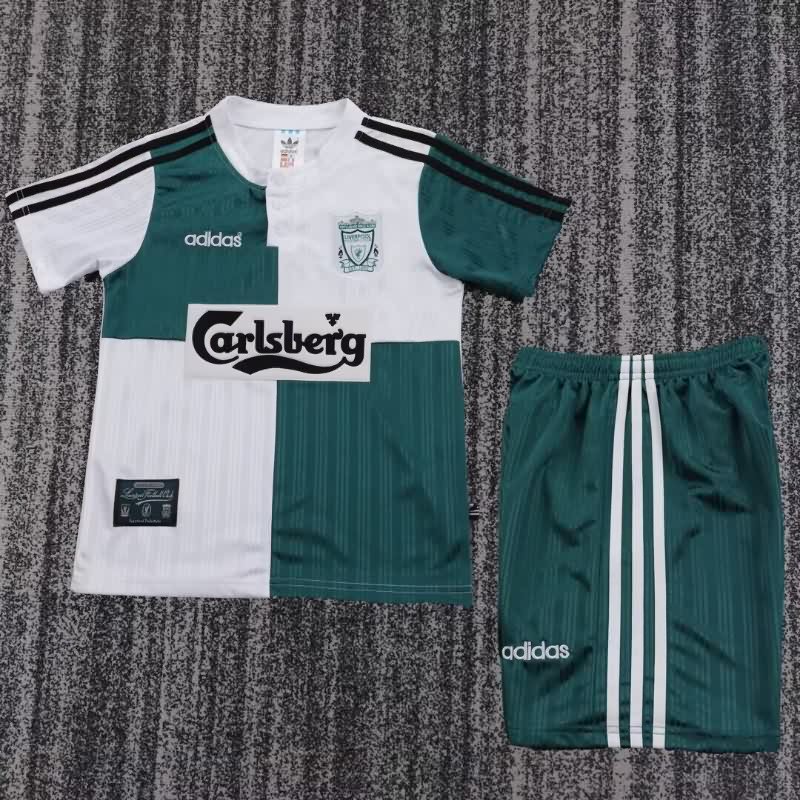Kids Liverpool 1995/96 Away Soccer Jersey And Shorts