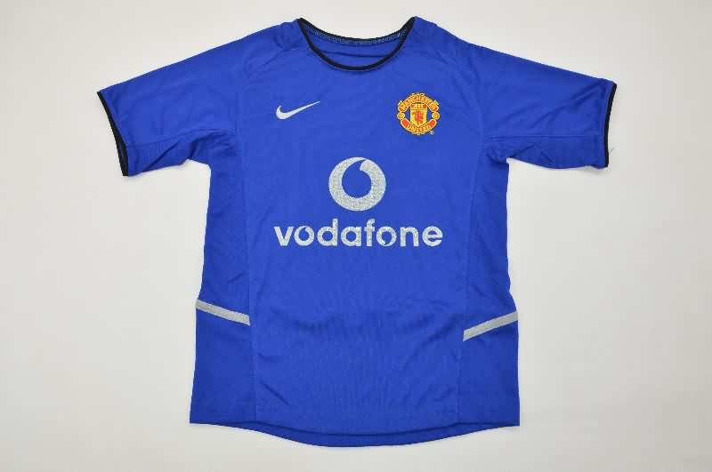 Kids Manchester United 2002/03 Third Soccer Jersey And Shorts