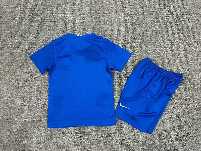 Kids Manchester United 2008/09 Third Soccer Jersey And Shorts