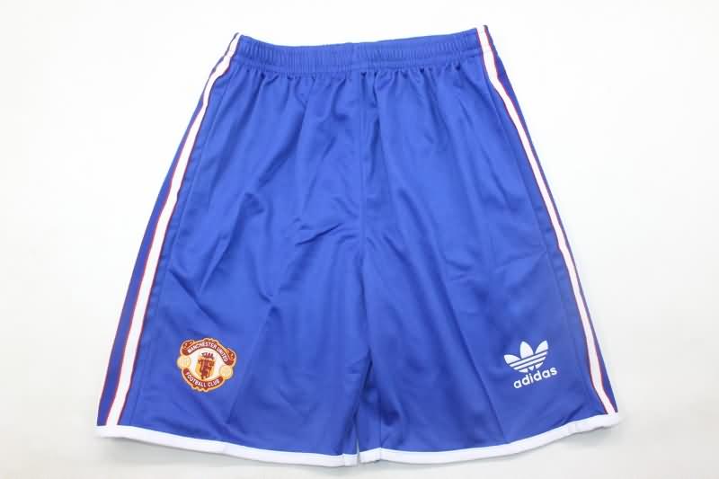 Kids Manchester United 1990/92 Away Soccer Jersey And Shorts