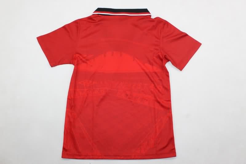 Kids Manchester United 1994/96 Home Soccer Jersey And Shorts