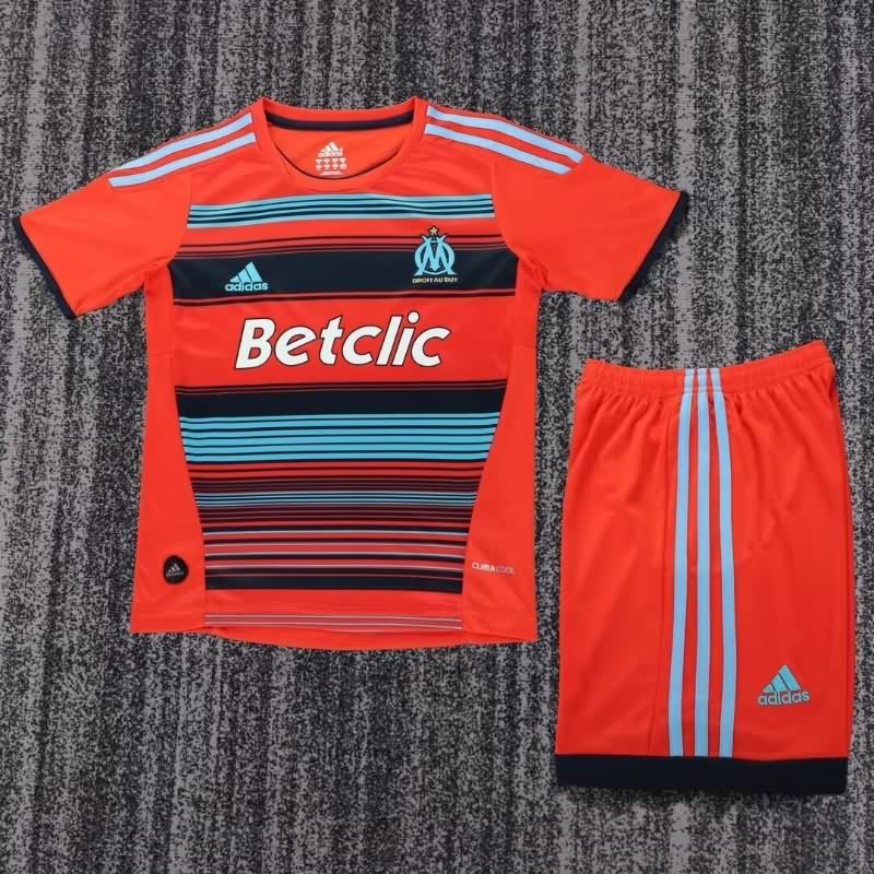 Kids Marseilles 2011/12 Away Soccer Jersey And Shorts