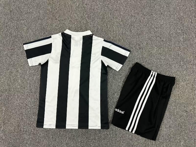 Kids Newcastle United 1995/97 Home Soccer Jersey And Shorts