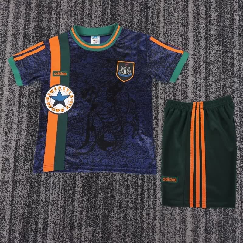 Kids Newcastle United 1997/98 Away Soccer Jersey And Shorts
