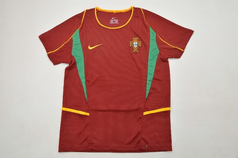 Kids Portugal 2002 Home Soccer Jersey And Shorts