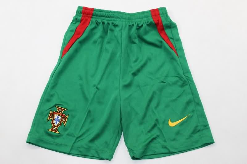 Kids Portugal 2004 Home Soccer Jersey And Shorts