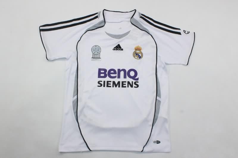 Kids Real Madrid 2006/07 Home Soccer Jersey And Shorts