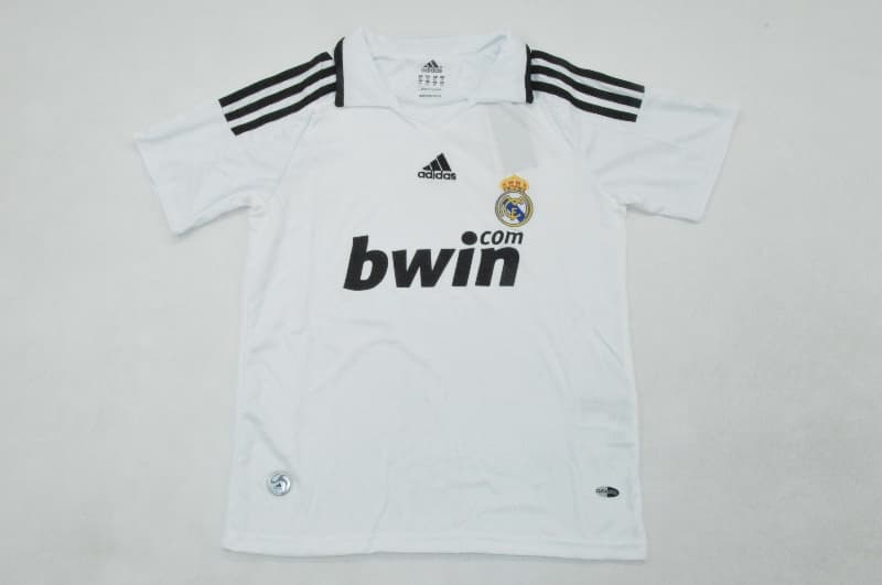 Kids Real Madrid 2008/09 Home Soccer Jersey And Shorts