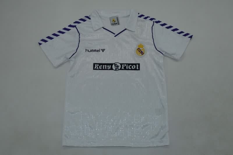 Kids Real Madrid 1988/90 Home Soccer Jersey And Shorts