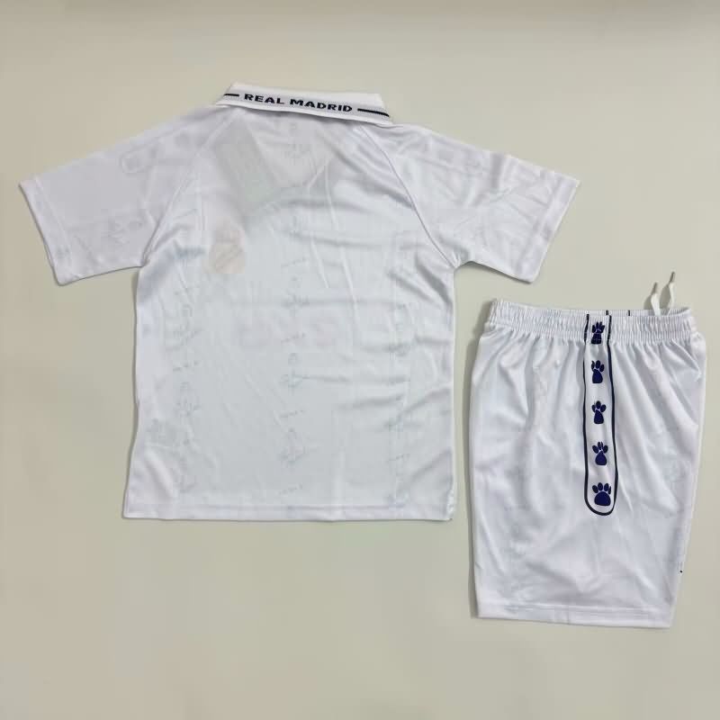 Kids Real Madrid 1994/96 Home Soccer Jersey And Shorts