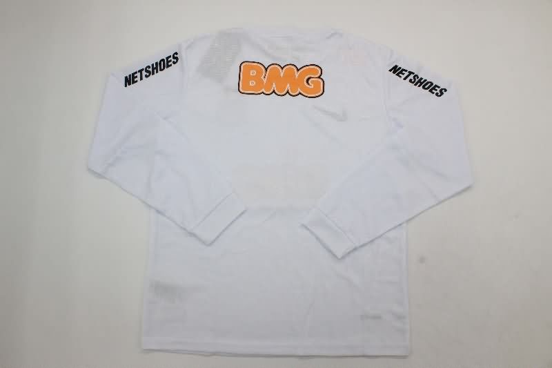 Kids Santos 2011/12 Home Long Sleeve Soccer Jersey And Shorts