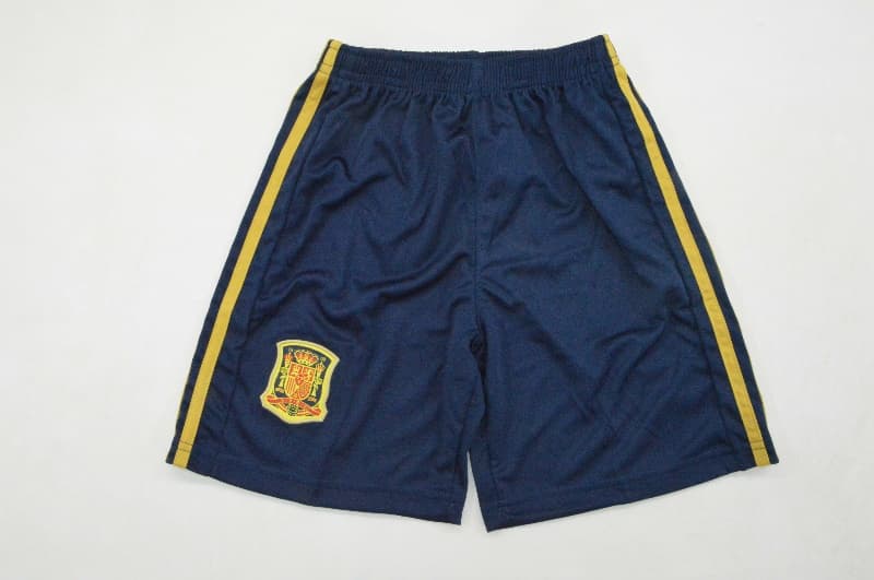 Kids Spain 2008 Away Soccer Jersey And Shorts