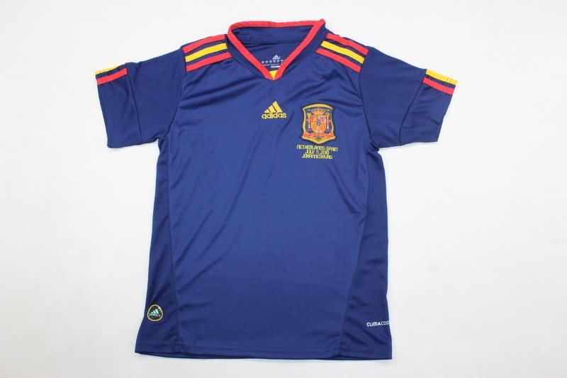 Kids Spain 2010 Away Soccer Jersey And Shorts